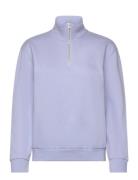 Everyday 1/4 Zip Brunnera Blue Tops Sweat-shirts & Hoodies Sweat-shirt...