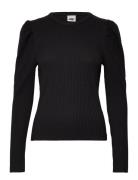 Justina Ls Top Tops Knitwear Jumpers Black Twist & Tango