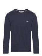 Shield Ls T-Shirt Tops T-shirts Long-sleeved T-shirts Navy GANT