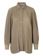 Tracy Shirt Tops Shirts Long-sleeved Beige Second Female