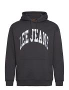 Varsity Hoodie Tops Sweat-shirts & Hoodies Hoodies Black Lee Jeans