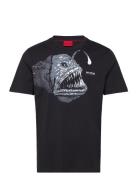 Dibeach Designers T-shirts Short-sleeved Black HUGO