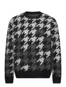 Holmes Crew Tops Knitwear Round Necks Black AllSaints