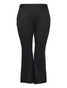 Jmaddie, Flare Slit Bottoms Trousers Flared Black Zizzi