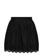 Onllou Life Emb Flowy Skirt Ptm Kort Skjørt Black ONLY