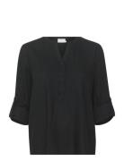 Kamilia Blouse Tops Blouses Long-sleeved Black Kaffe