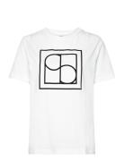 Slvarga Flock Tee Tops T-shirts & Tops Short-sleeved White Soaked In L...