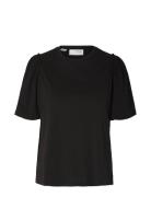 Slfpenelope 2/4 Ruffle Tee Noos Tops T-shirts & Tops Short-sleeved Bla...