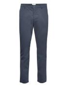 Bs Olav Chinos Bottoms Trousers Chinos Navy Bruun & Stengade