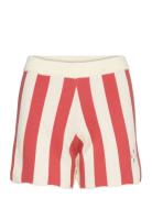 Striped Knitted Short Bottoms Shorts Casual Shorts Red Bobo Choses