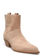 Texan Ankle Boots Shoes Boots Ankle Boots Ankle Boots With Heel Beige ...