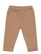 Pants Twill Bottoms Trousers Brown Minymo