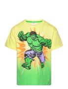 Tshirt Tops T-shirts Short-sleeved Yellow Marvel