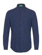 Shirt Tops Shirts Casual Blue United Colors Of Benetton