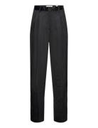 Shiny Wide Suit Pant Bottoms Trousers Suitpants Black House Of Dagmar