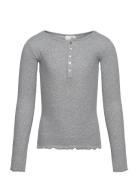 T-Shirt Long-Sleeve Tops T-shirts Long-sleeved T-shirts Grey Sofie Sch...