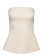 Luba Tube Top Tops T-shirts & Tops Sleeveless Cream Residus