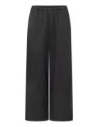 Bella Pants - Poplin Bottoms Trousers Wide Leg Black STUDIO FEDER