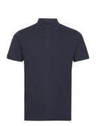 Albert Ss Organic Recycle Tops Polos Short-sleeved Navy Kronstadt