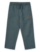 Orlando Linen Pants Bottoms Trousers Blue Liewood