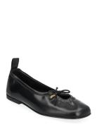 Rosalind Black Leather Ballet Flats Ballerinasko Ballerinaer Black ALO...