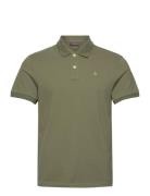 New Piqué Tops Polos Short-sleeved Khaki Green Morris