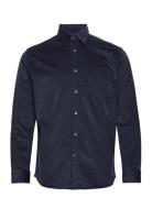 Slhregbenjamin Cord Shirt Ls W Tops Shirts Casual Navy Selected Homme