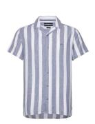 Incarlui Tops Shirts Short-sleeved Blue INDICODE