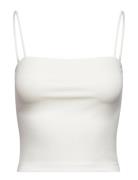 Spaghetti Strap Singlet Tops T-shirts & Tops Sleeveless White Gina Tri...