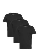 Slhaxel Ss O-Neck Tee W 3 Pack Noos Tops T-shirts Short-sleeved Black ...