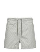 Onsted Stripe Seersucker Swim Noos Badeshorts Grey ONLY & SONS