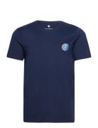 Jbs Of Dk O-Neck Blend Tops T-shirts Short-sleeved Navy JBS Of Denmark