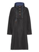 Solid Rain Poncho Outerwear Rainwear Rain Coats Black Becksöndergaard