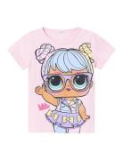 Nmfabbi Lol Ss Top Box Bfu Tops T-shirts Short-sleeved Pink Name It