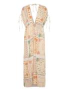 Cotton Tissue Printed Maxi Dress Maxikjole Festkjole Multi/patterned S...