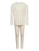 Pyjamas Girl Pyjamas Sett White Minymo