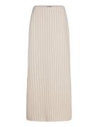 Skirt Hilda Langt Skjørt Beige Lindex