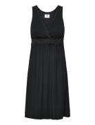 Maternity & Nursing Nightie Nattkjole Black Carriwell