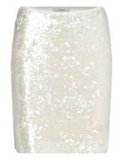 D6Peio Sequins Skirt Kort Skjørt White Dante6