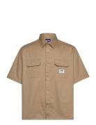 Ekyno Tops Shirts Short-sleeved Beige HUGO BLUE