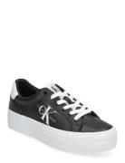 Vulc Flatform Laceup Lth Lave Sneakers Black Calvin Klein