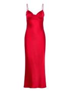 Twisted Strap Midi Dress Maxikjole Festkjole Red Gina Tricot