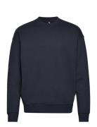 Nelson Organic Crew Tops Sweat-shirts & Hoodies Hoodies Navy Fat Moose