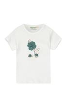 T-Shirt Tops T-shirts Short-sleeved White United Colors Of Benetton