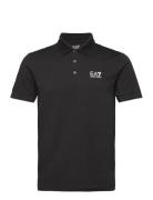 Polo Tops Polos Short-sleeved Black EA7