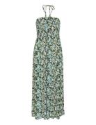 Kaamber Maxi Smock Dress Maxikjole Festkjole Green Kaffe