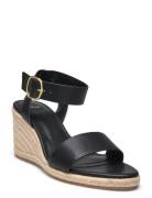 Wedge Buckle Sandals Sko Wedge Black Mango