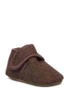 Classic Wool Slippers Tøfler Innesko Brown Melton