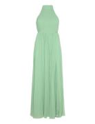 Fionne Pleated Gown Maxikjole Festkjole Green Bubbleroom