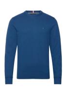 Pima Org Ctn Cashmere Crew Neck Tops Knitwear Round Necks Blue Tommy H...